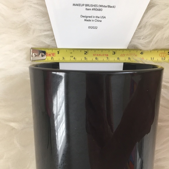 • F R E E • NWT • RAE DUNN Black Makeup Brushes Holder - Picture 8 of 12